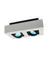 GU10 Wandleuchte mit Up/Down Light - IP44 Außen, schwarz, ohne Leuchtmittel