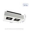 GU10 Wandleuchte mit Up/Down Light - IP44 Außen, schwarz, ohne Leuchtmittel