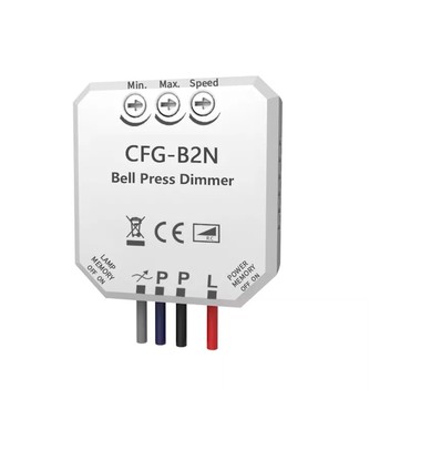 Inline LED Einbau-Dimmer - Push-Dimmung, Korrespondenz, Memory, 200W