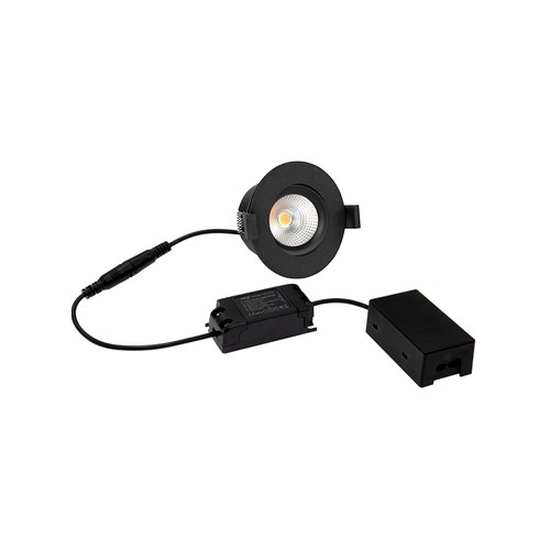 HiluX D3 Tilt360 LED Einbaustrahler RA97 - 2700K, Schwarz