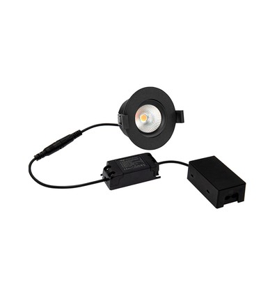 D3 Tilt360 Full Spectrum LED-Einbaustrahler RA97 - 3000K, Schwarz