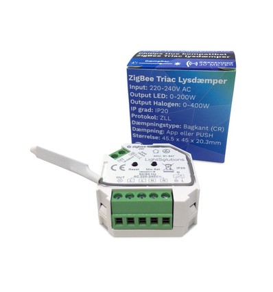 Mini ZigBee Triac Dimmer - 200W, Push-Dimmer