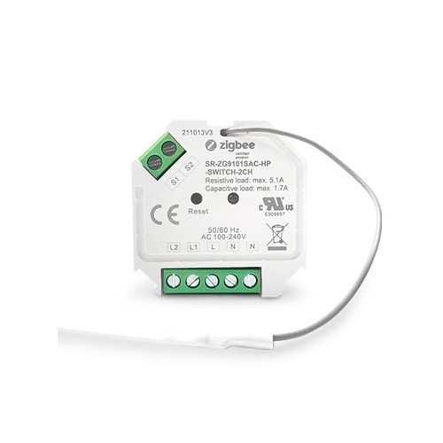 Mini ZigBee Doppelschalter - 2 x 390W
