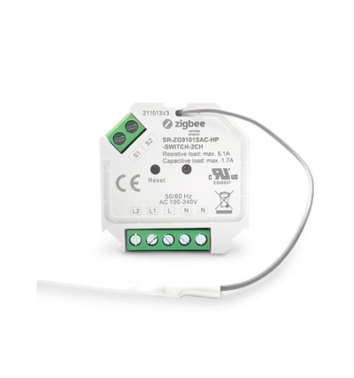 Mini ZigBee Doppelschalter - 2 x 390W