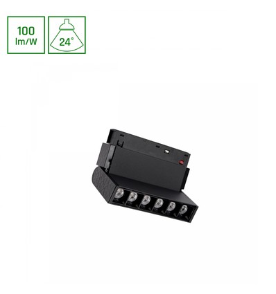 SHIFT Basic - Gitter XS Verstellbare Lineare Lampe 110mm, 6W, 3000K, Schwarz