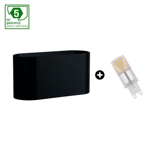 Set: Squalla G9 Leuchte + 4W LED Leuchtmittel - 6000K (Kaltweiß)