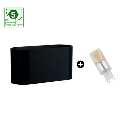 Set: Squalla G9 Leuchte + 4W LED Leuchtmittel - 6000K (Kaltweiß)