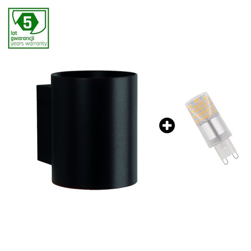 Set: Squalla G9 Rohr + 4W LED Leuchtmittel - 3000K (Warmweiß)