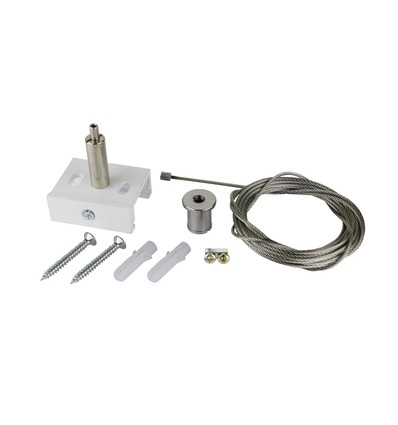 Abhängeseil für 3-Phasen-Schienen - Weiß, 3m, Spectrum, 1 Stk.