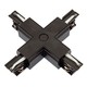 X-Verbinder für 3-Phasen-Schienen, SPS - Schwarz, Spectrum