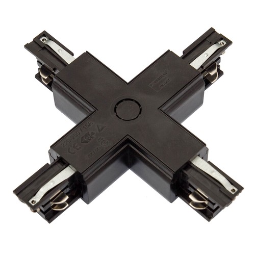 X-Verbinder für 3-Phasen-Schienen, SPS - Schwarz, Spectrum