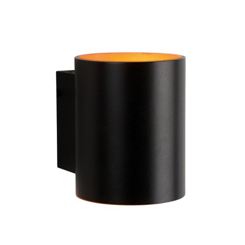 G9 Squalla Tube - IP20, Schwarz, Gold, Ohne Leuchtmittel
