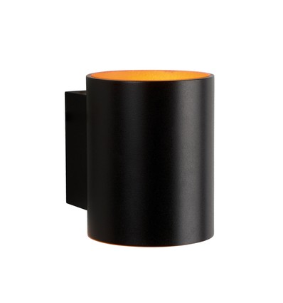G9 Squalla Tube - IP20, Schwarz, Gold, Ohne Leuchtmittel