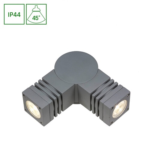 TORRE 3,6W 2x1LED Cree 45° Op+Seite IP44 Kaltweiß - Wandmontiert