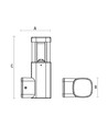 TORRE LED 7W - 230V, IP54, Warmweiß, Wandmontage