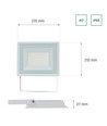 100W LED Fluter, weiß - 9400lm, IP65, 6000K, Außenbereich