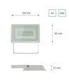 20W LED Fluter - 2050lm, IP65, 6000K, kaltweiß, Außenbereich