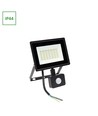 30W LED Fluter mit Sensor - 6000K (Kaltweiß), Schwarz