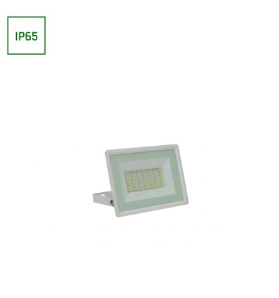 30W LED Fluter - 2900lm, IP65, weißes Gehäuse, kaltweiß