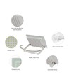 30W LED Fluter - 2900lm, IP65, weißes Gehäuse, kaltweiß
