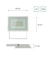30W LED Fluter - 2900lm, IP65, weißes Gehäuse, kaltweiß