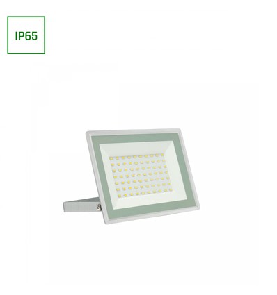 50W LED Flutlicht - IP65, Weiß, Arbeitsleuchte, Warmweiß, 18x14x2.7cm