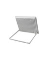 50W LED Flutlicht - IP65, Weiß, Arbeitsleuchte, Warmweiß, 18x14x2.7cm