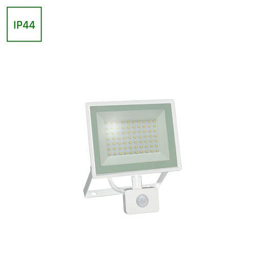 50W Noctis Lux 3 LED Fluter mit Sensor - 4000K, IP44, weiß, Außenbereich