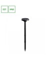 1W Solar-Gartenleuchte mit Spieß CCT - 3 Lichtfarben, höhenverstellbar, IP65, schwarz
