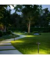 1W Solar-Gartenleuchte mit Spieß CCT - 3 Lichtfarben, höhenverstellbar, IP65, schwarz