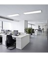 120x30 LED-Panel, 40W - 110lm/W, eingebaut in weißem Rahmen