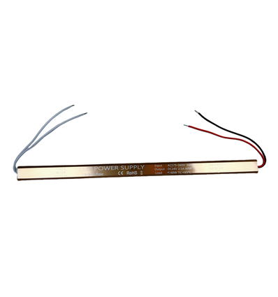 60W / 24V DC Netzteil - 2.5A, IP67, Slim Modell, flickerfrei
