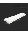 120x30 LED-Panel, 40W - 110lm/W, eingebaut in weißem Rahmen