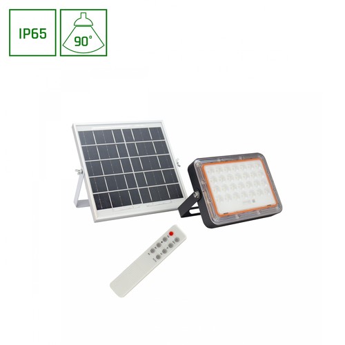 50W Solara 2 Solar Fluter - 3.2V, IP65, kaltweiß, schwarz, Fernbedienung, inkl. Solarpanel