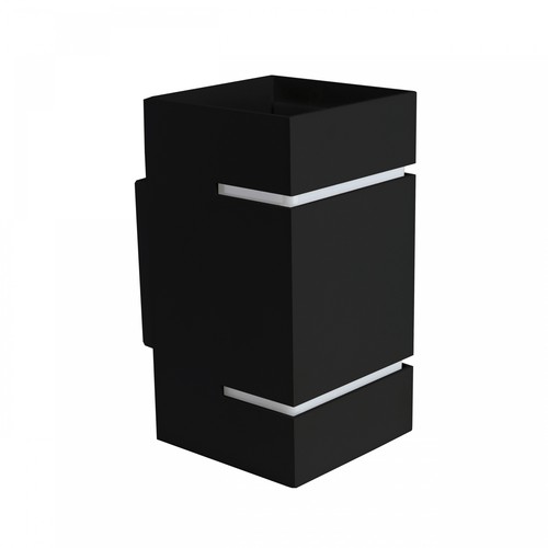 Squalla Wandleuchte G9 - Lumo, ohne Leuchtmittel, 230V, IP20, 80x150, schwarz, quadratisch