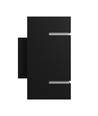 Squalla Wandleuchte G9 - Lumo, ohne Leuchtmittel, 230V, IP20, 80x150, schwarz, quadratisch