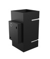 Squalla Wandleuchte G9 - Lumo, ohne Leuchtmittel, 230V, IP20, 80x150, schwarz, quadratisch