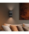Squalla Wandleuchte G9 - Lumo, ohne Leuchtmittel, 230V, IP20, 80x150, schwarz, quadratisch