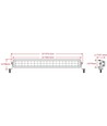 200W Bar Combo, LED-Lichtleiste - E-geprüft, Dual-Positionslicht, Arbeitsscheinwerfer