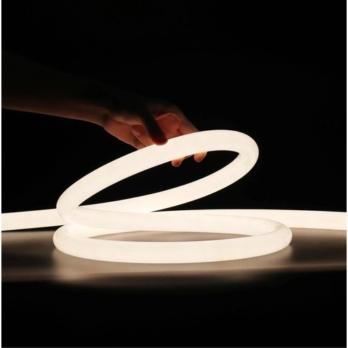 10W pro Meter Warmweiß D15 CLIP-ON Neon Flex LED - 230V, IP67