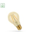 E27 4,9W LED-Lampe - A60, Filament, bernsteinfarbenes Glas, extra warm