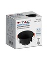 MR16 oder GU10 Downlight, blendfrei - Ohne Leuchtmittel, schwarz, Lochausschnitt: Ø8,3 cm, Maße: Ø9,3 cm