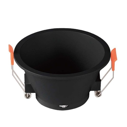 MR16 oder GU10 Downlight, blendfrei - Ohne Leuchtmittel, schwarz, Lochausschnitt: Ø8,3 cm, Maße: Ø9,3 cm
