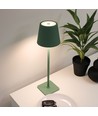 Wiederaufladbare LED-Tischlampe Innen/Außen - Grün, Touch-Dimmbar, CCT, IP54 für den Außenbereich