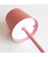 Wiederaufladbare LED-Tischlampe Innen/Außen - Pink, Touch-Dimmer, CCT, IP54 für den Außenbereich