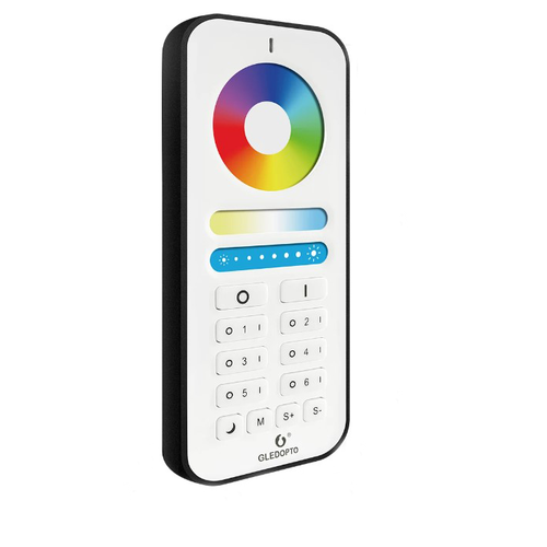 Gledopto RGB+CCT Touch-Fernbedienung - 6 Zonen, Batterie