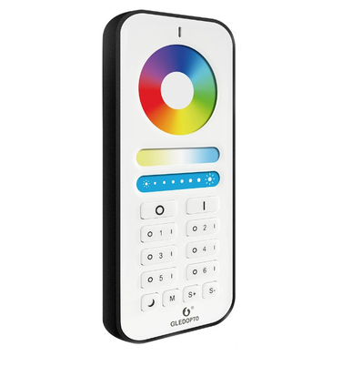 Gledopto RGB+CCT Touch-Fernbedienung - 6 Zonen, Batterie