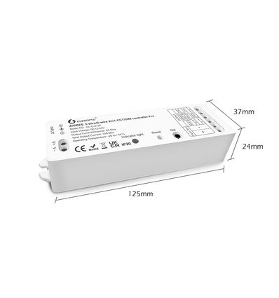 Gledopto Pro 2in1 Zigbee Controller - Hue kompatibel, Dimmer/CCT, 12V (120W), 24V (240W)
