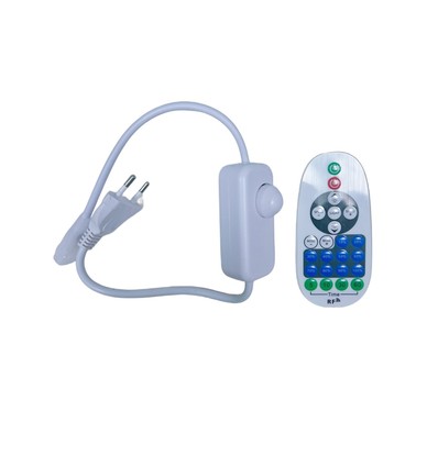 Kabeldimmer - Inkl. Endkappe und Fernbedienung, für 230V CLIP-ON 8x16 Neonflex, max. 50 m