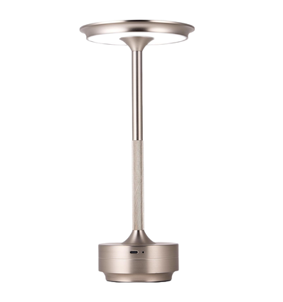 Wiederaufladbare LED-Tischlampe - Silber, Touch-dimmbar, CCT, IP20
